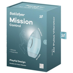 Satisfyer Stimulateur de clitoris Mission Control Bleu